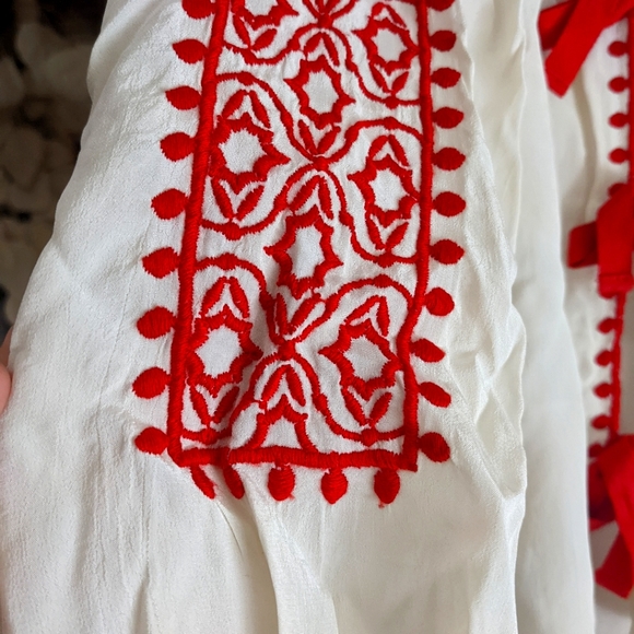 Plenty by Tracy Reese Embroidered Blouse, S - Picture 3 of 5